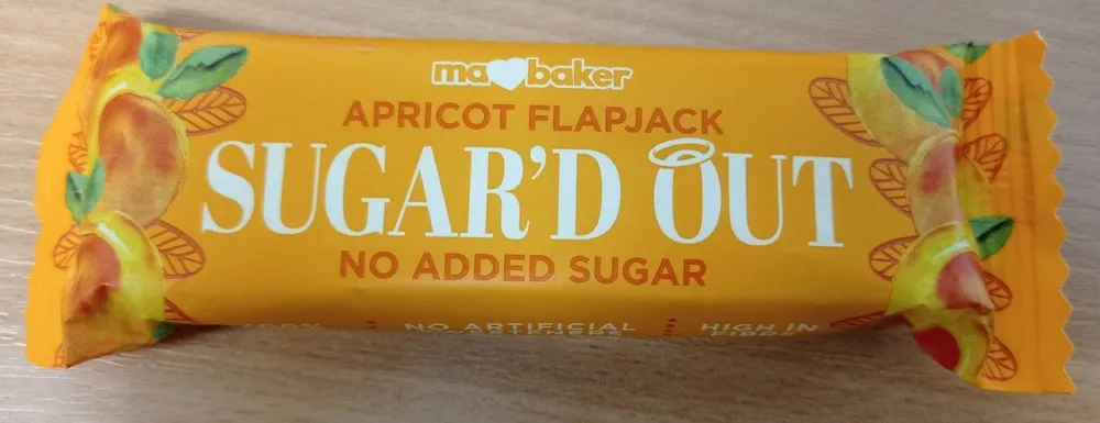 Apricot flapjack sugar'd out