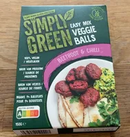 Simply Green Balls Beetroot & Chili