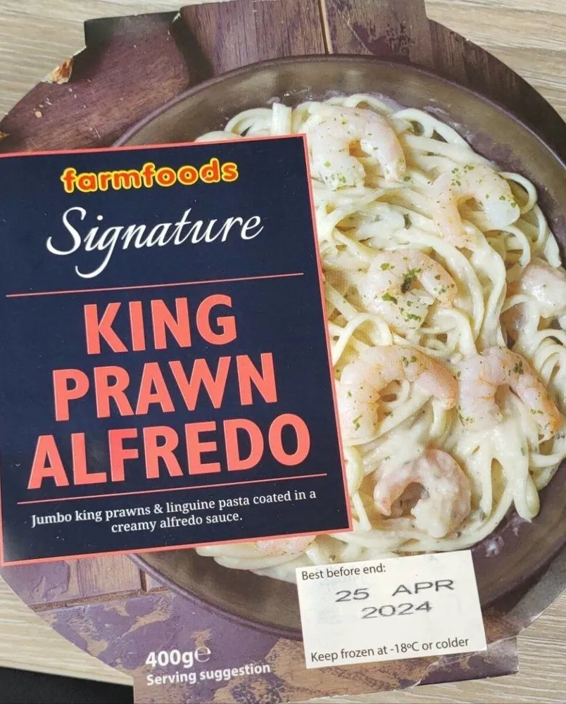 King prawn alfredo