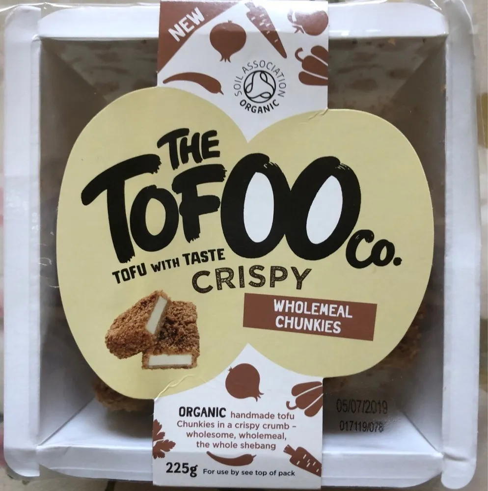 Crispy tofu wholemeal chunkies