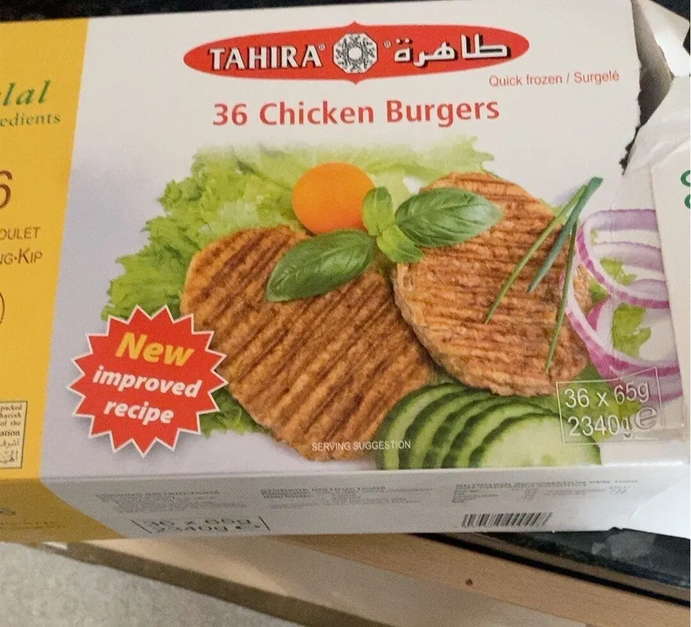 Tahira chicken burgers