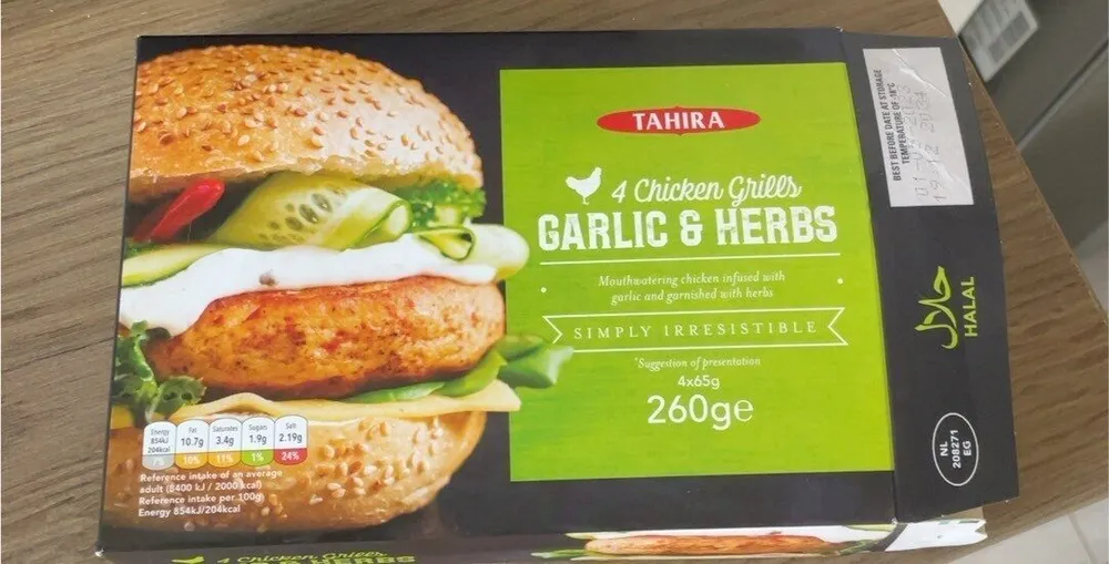 4 Chicken Grills Garlic & Herbs
