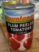 Plum peeled tomatoes