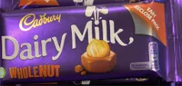 Cadbury dairy milk chocolate bar wholenut