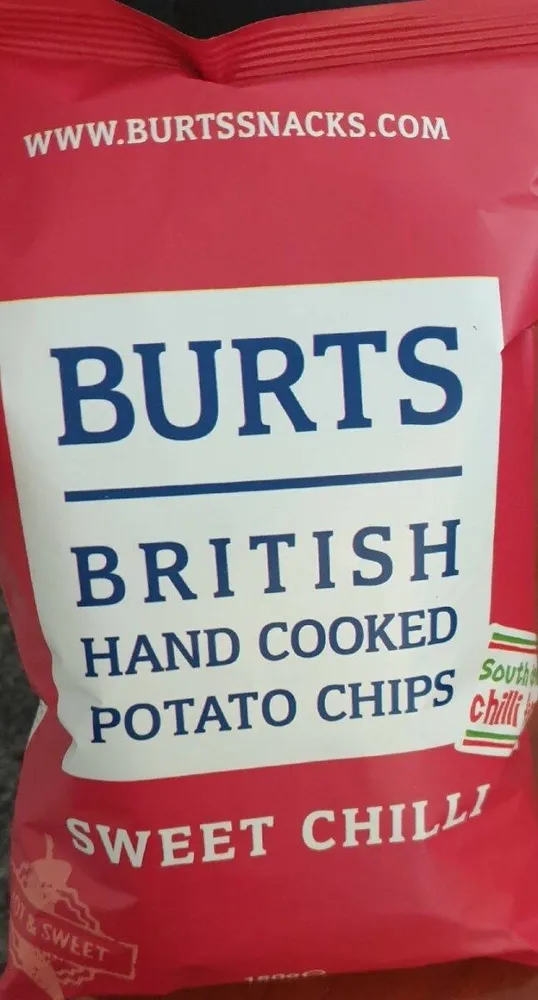 Burts British Hand Cooked Potato Chips sweet chilli imp