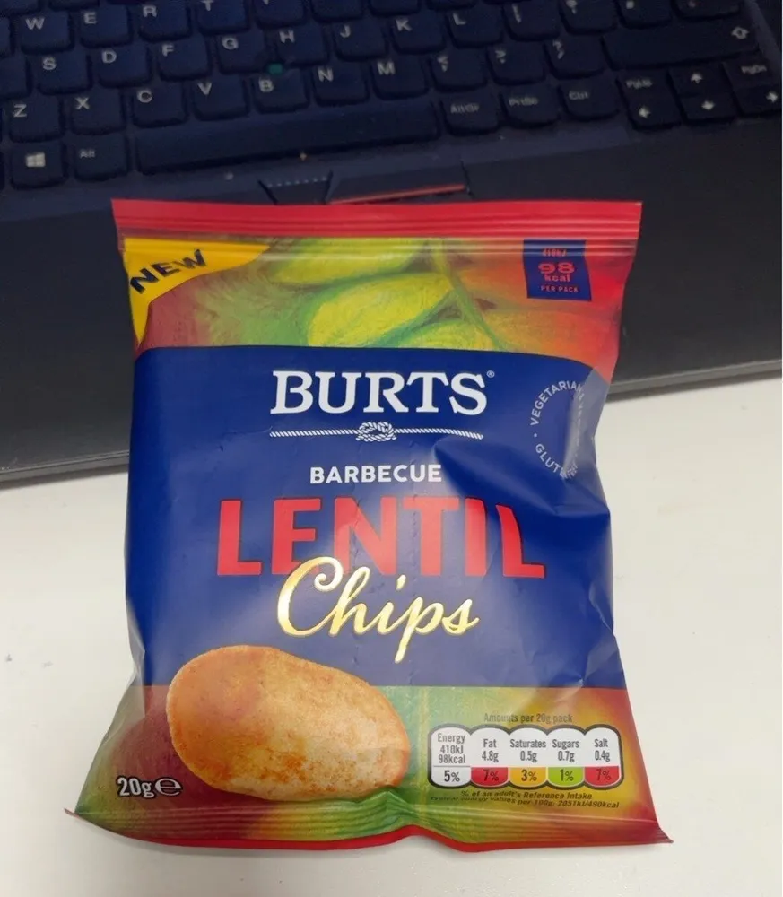 Barbecue Lentil chips