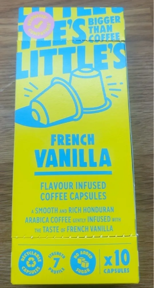 French Vanilla flavoured coffee capsules