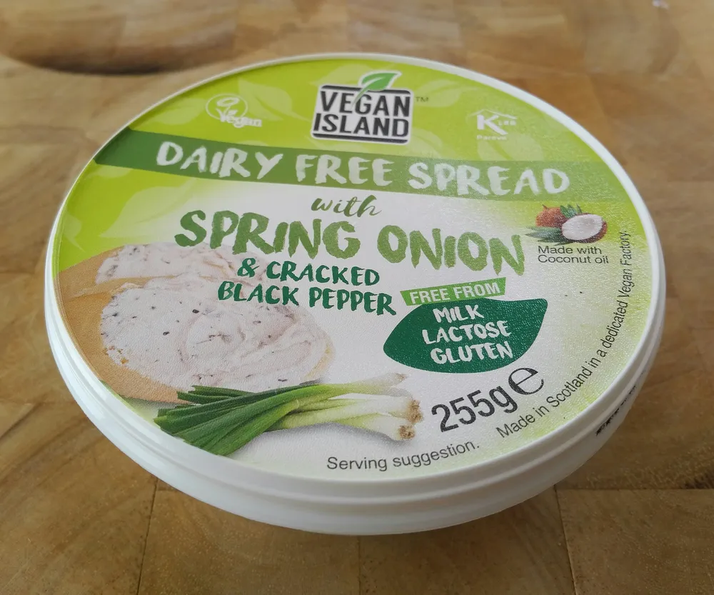 Vegan Island Dairy Free Spread With Spring Onion