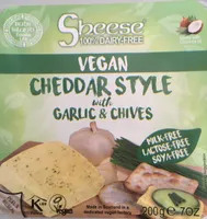 Cheddar style with garlic & chives