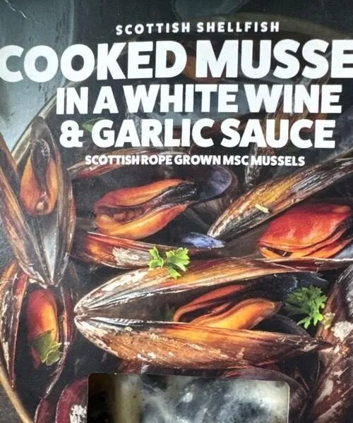 Cooked mussels