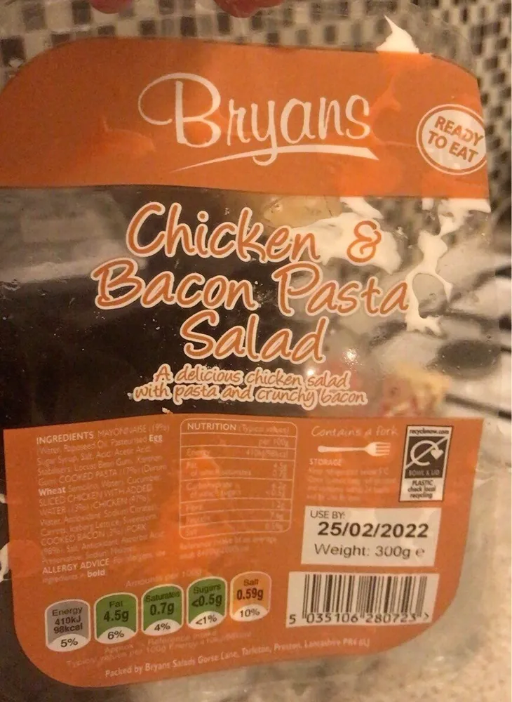 Chicken and bacon salad