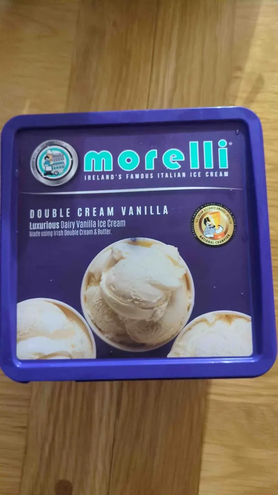 Double cream vanilla