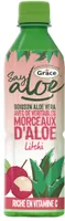 Boisson à l'aloe vera litchi