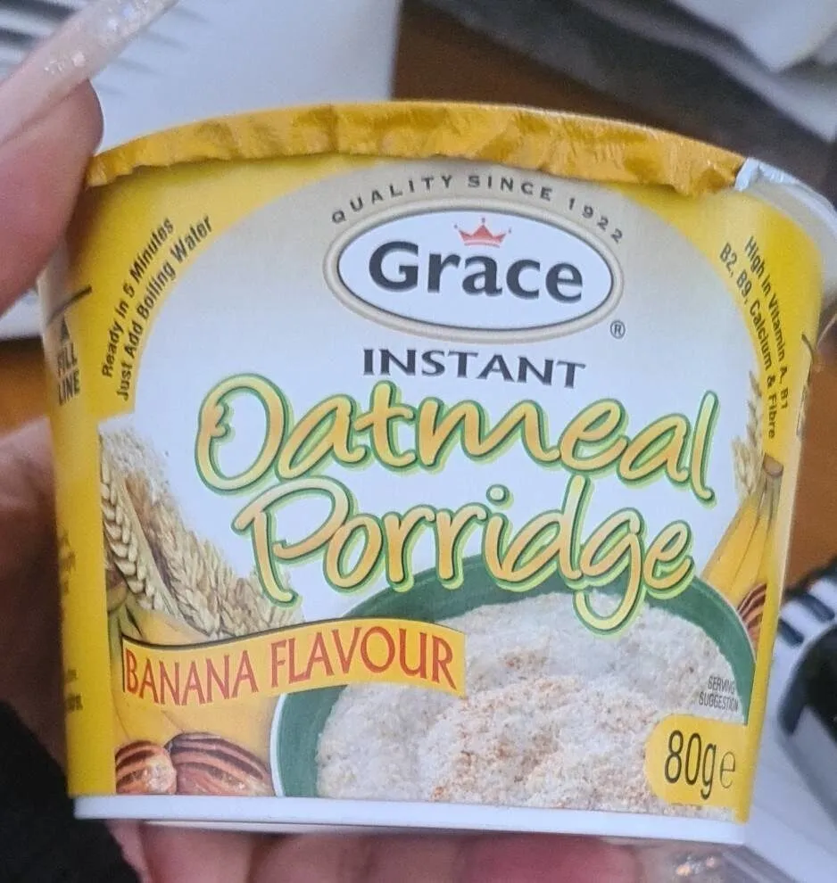 Instant oatmeal porridge