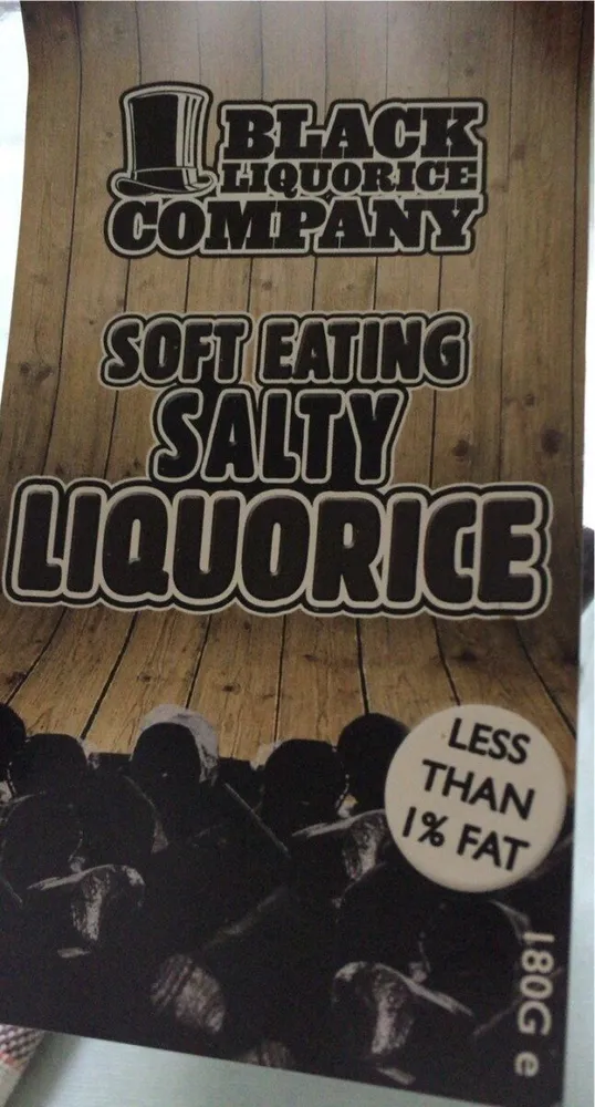 Soft eating salty liquorice