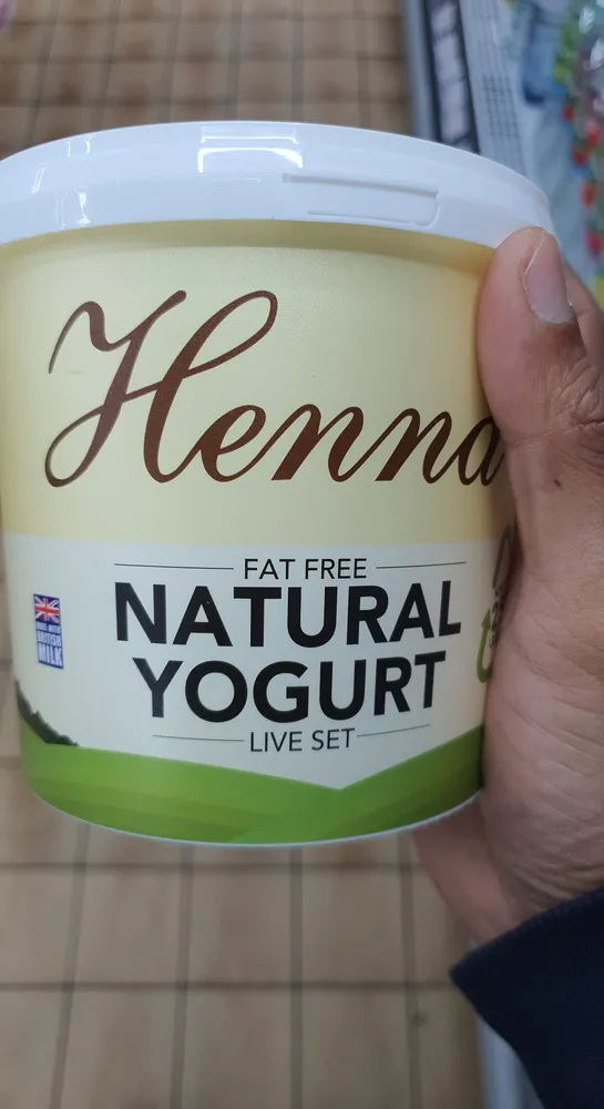 Natural live set yogurt low fat