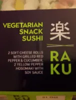 Vegetarian snack sushi