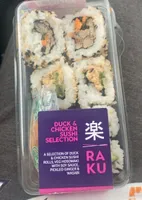 Duck & chicken sushi