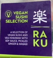 Vegan sushi selection