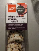 Crispy Salmon Dragon rolls