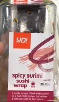 Spicy surimi sushi wrap