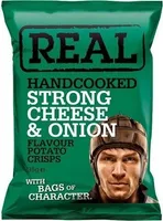Handcooked Strong Cheese & Onion Flavour Potato Crisps