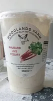 Woodlands farm rhubarb live yoghurt