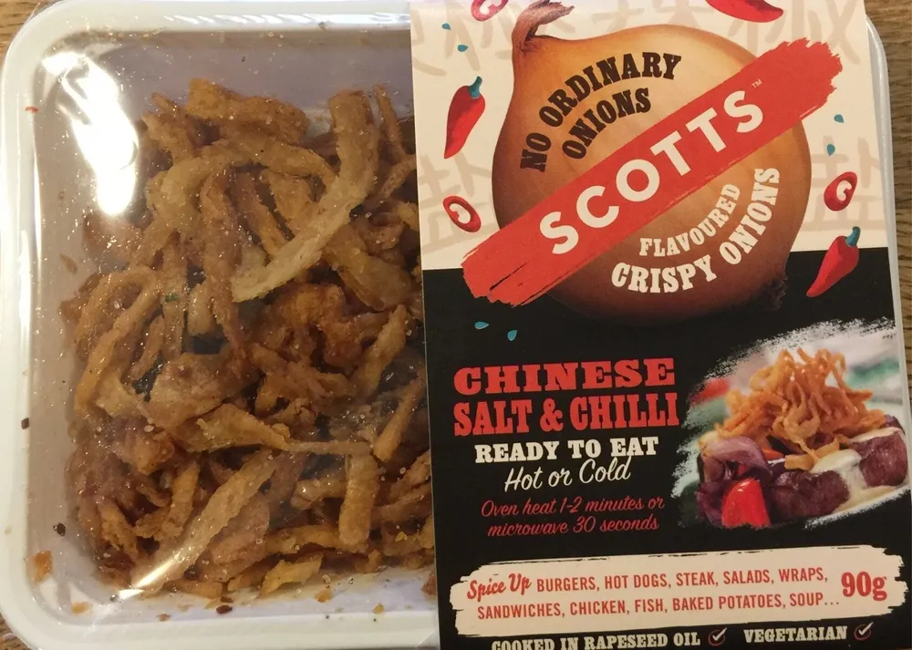 Flavoured crispy onions