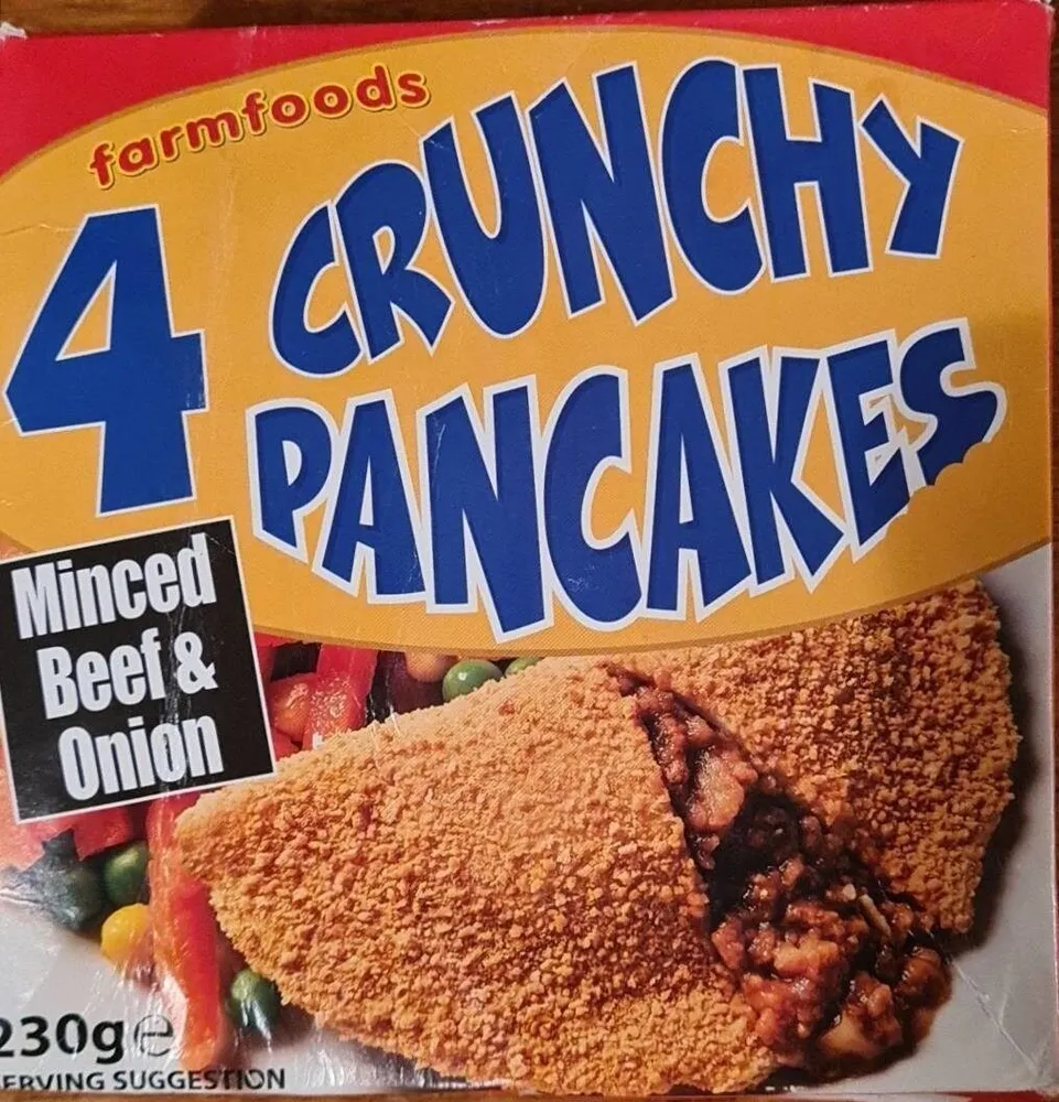 4 Minced Beef and Onion Crunchy Pancakes