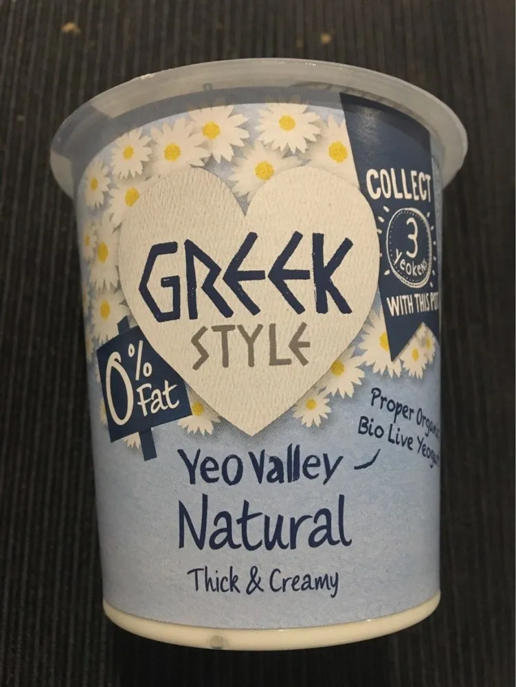 Yeo Valley 0% Fat Greek Style Natural Yeogurt