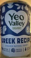 Oganic Greek Recipe Strained Natural Yoghurt