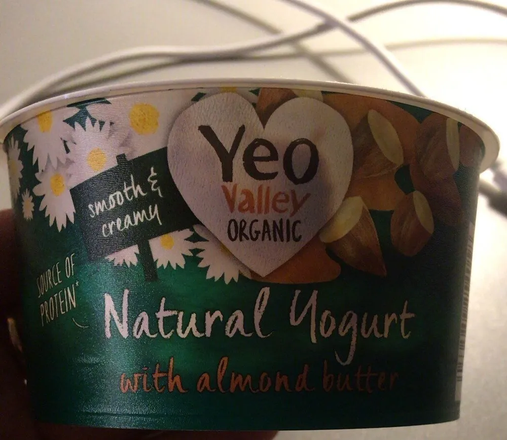 Natural yogurt with almond butter