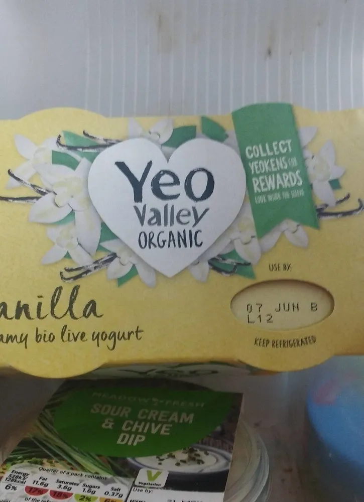 Vanilla creamy bio live yoghurt