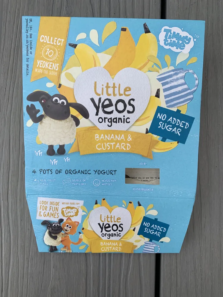 Little Yeos Organic Banana & Custard