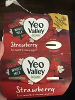 Organic strawberry yoghurt