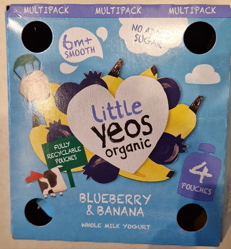 Blueberry & banana whole milk yogurt
