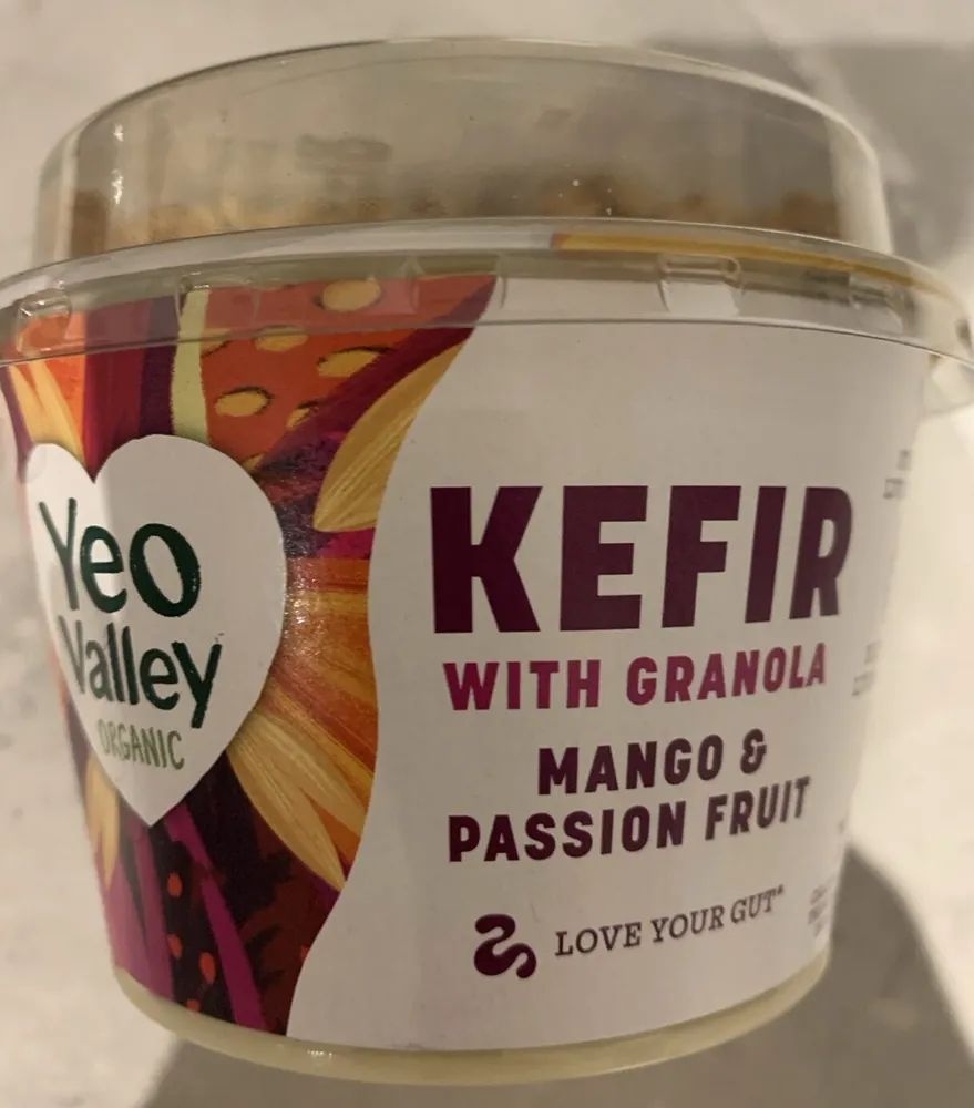 Mango and Passion Fruit Kefir with an Oat Granola