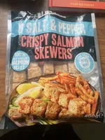 Salt And Pepper Crispy Salmon Skewers
