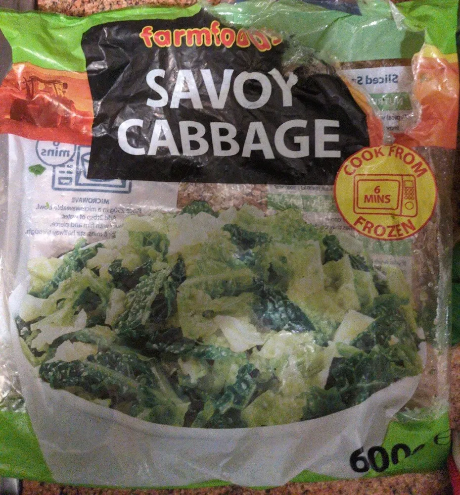 Sliced Savoy Cabbage