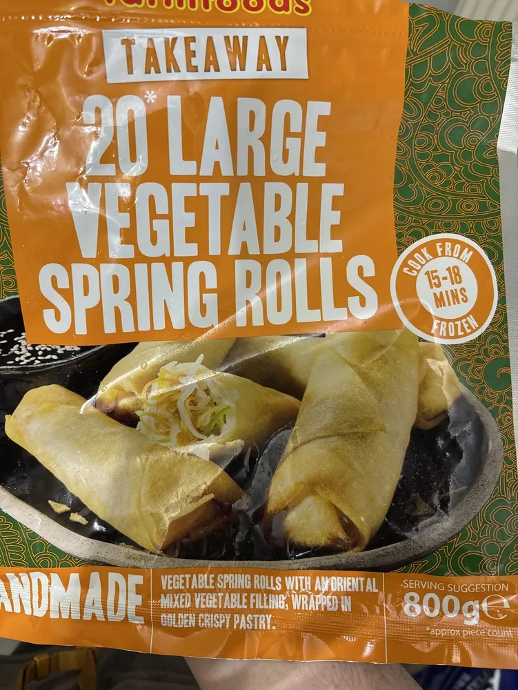 Large Vegetable Spring Rolls