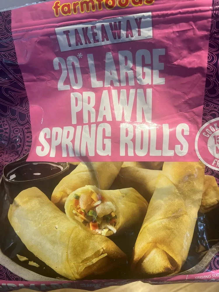 20 Large Prawn Spring Rolls