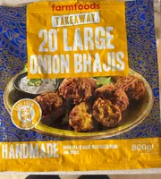 20 Large Onion Bhajis