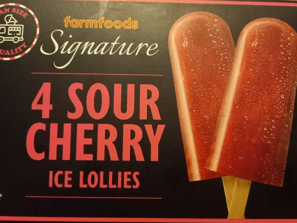 Sour Cherry Ice Lolly