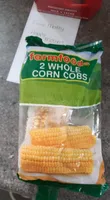 2 whole corn cobs