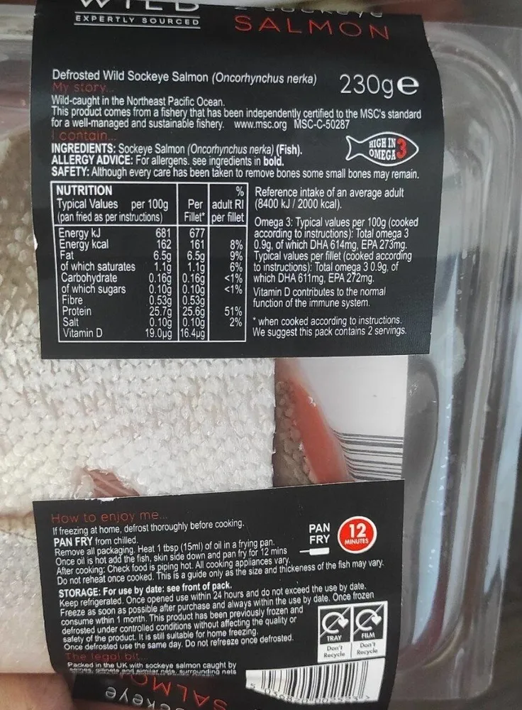 2 sockeye salmon