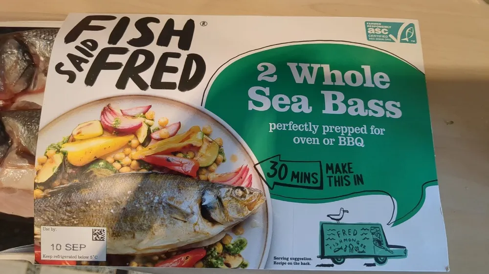 2 Whole Sea Bass
