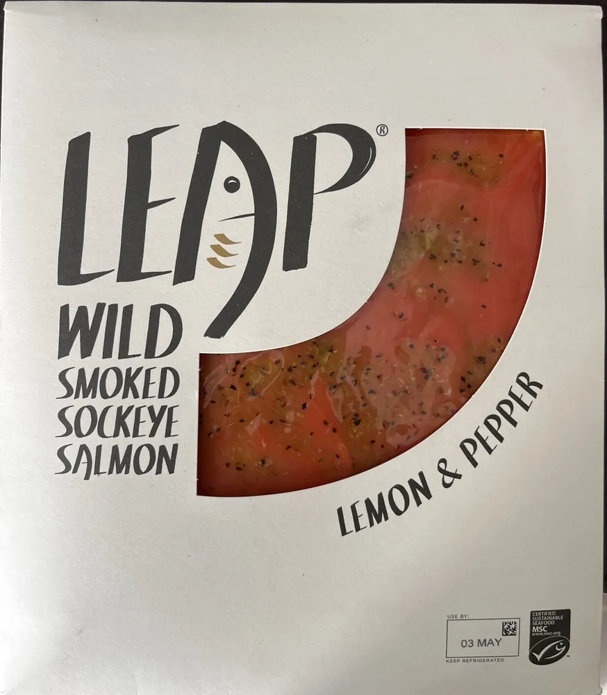 Wild Smoked Sockeye Salmon Lemon & Pepper