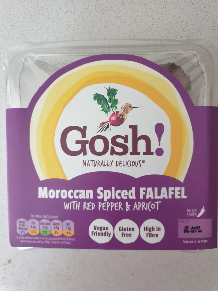 Moroccan Spiced Falafel with Red Pepper and Apricot