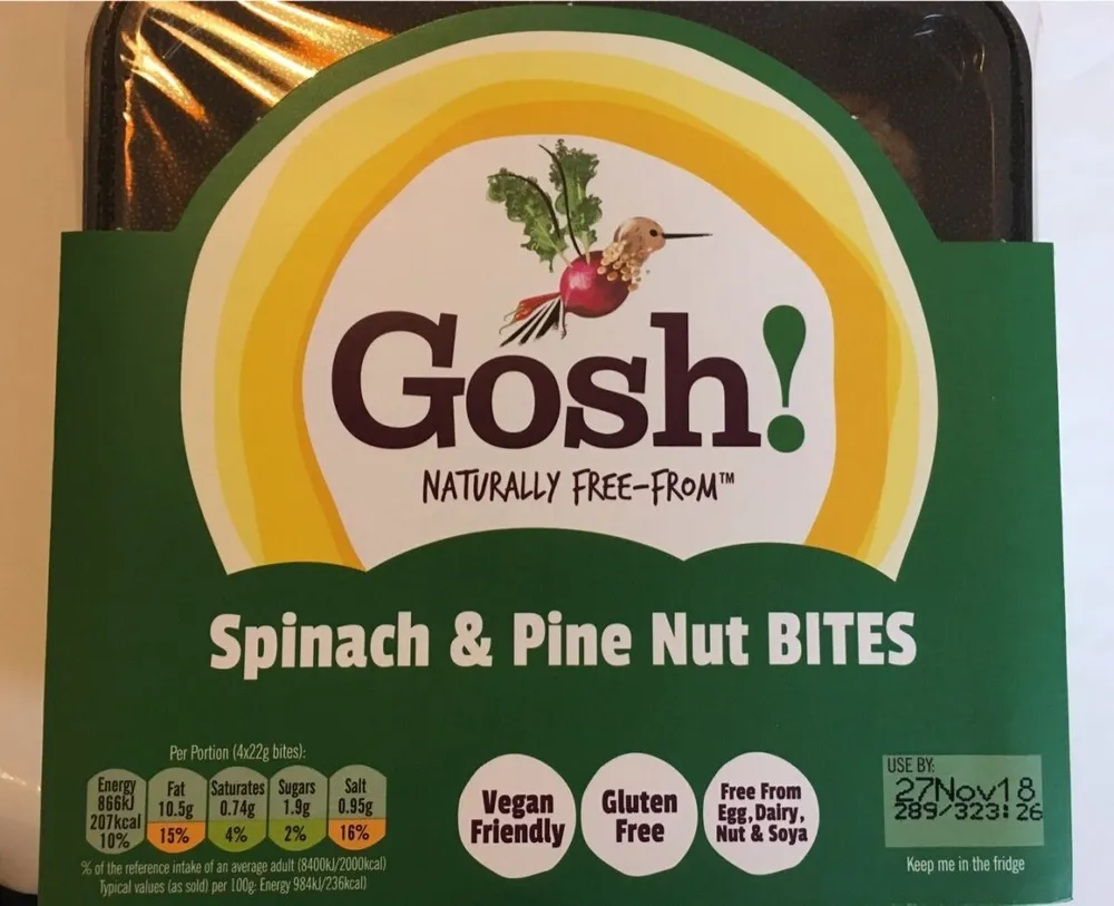 Spinach and pine nut bites