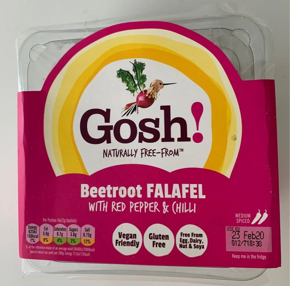 Gosh beetroot falafel